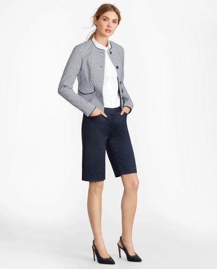 Floral Jacquard Cropped Jacket, image 2