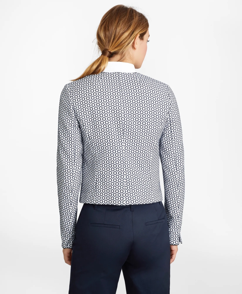 Floral Jacquard Cropped Jacket, image 5