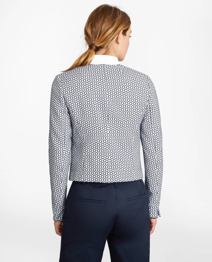 Floral Jacquard Cropped Jacket, image 5