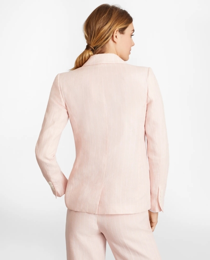Pinstriped Linen Jacket, image 4