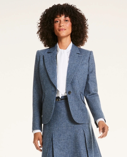 Wool Twill Check Jacket, image 1