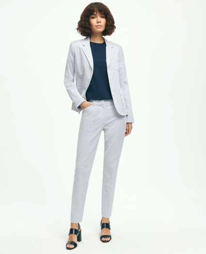 Stretch Cotton Seersucker Jacket, image 5