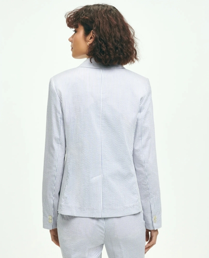 Stretch Cotton Seersucker Jacket, image 4