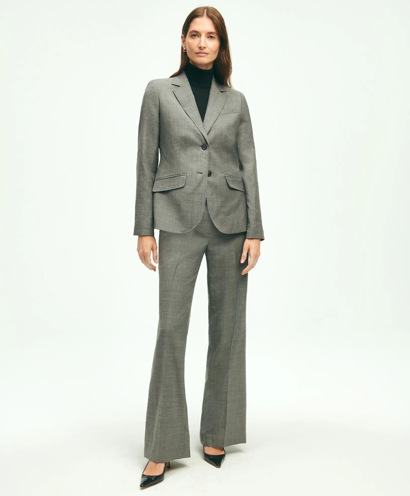 Stretch Wool Twill 2-Button Sharkskin Jacket, image 2