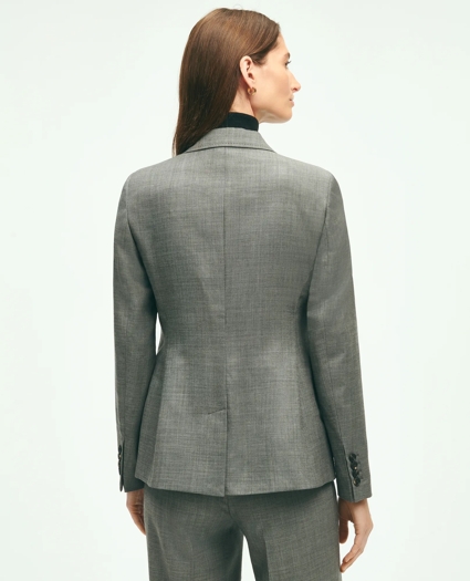 Stretch Wool Twill 2-Button Sharkskin Jacket, image 3