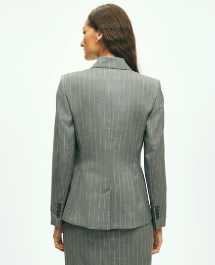 Pinstripe Jacket in Wool Blend, image 4