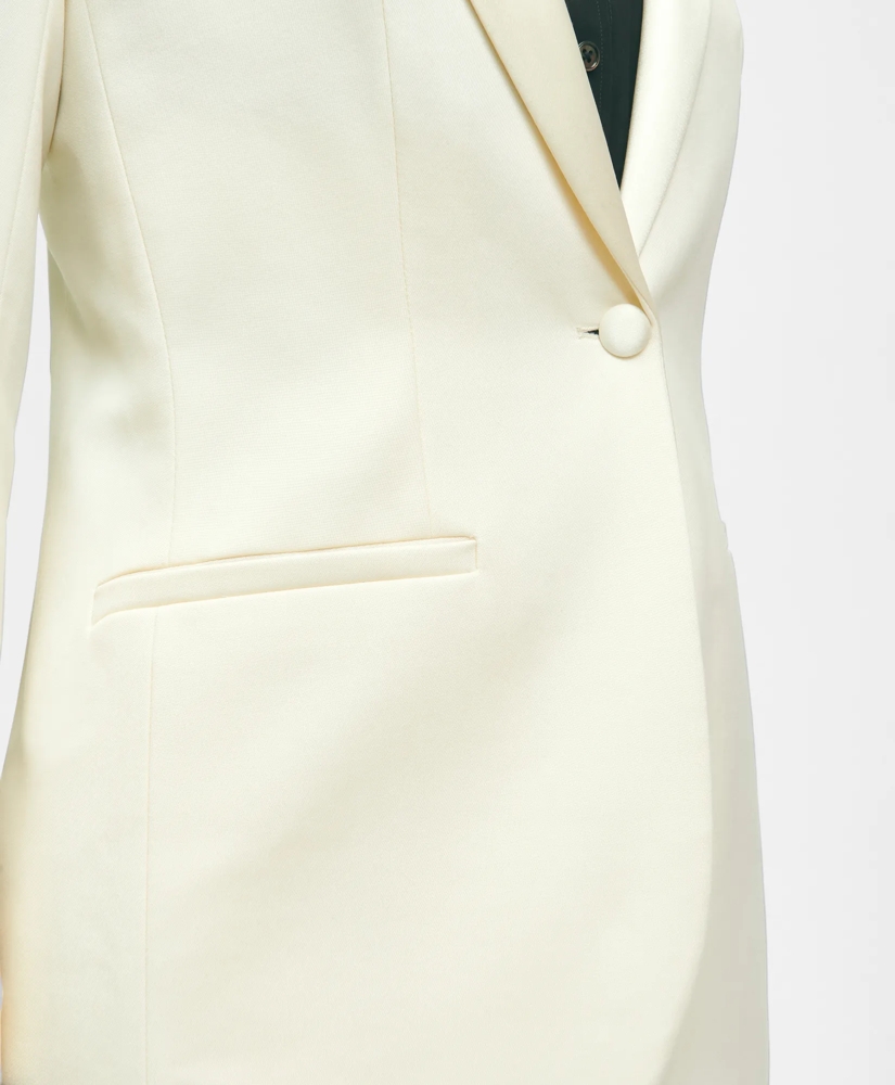 Black Fleece Peak Lapel Dinner Jacket in Merino Wool-Silk Faille, image 4