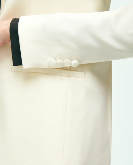 Black Fleece Peak Lapel Dinner Jacket in Merino Wool-Silk Faille, image 5