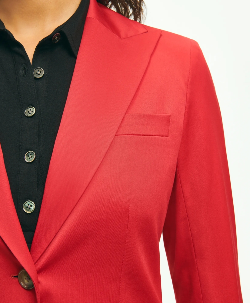 Peak Lapel Cotton Sateen Jacket, image 3