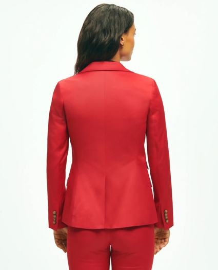 Peak Lapel Cotton Sateen Jacket, image 4