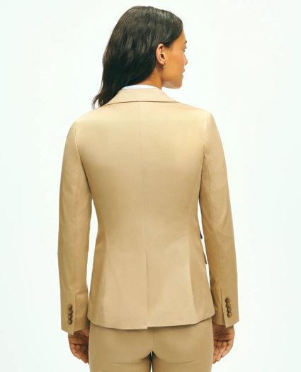 Peak Lapel Cotton Sateen Jacket, image 2