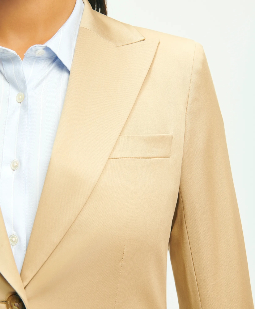 Peak Lapel Cotton Sateen Jacket, image 3