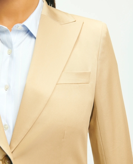 Peak Lapel Cotton Sateen Jacket, image 3