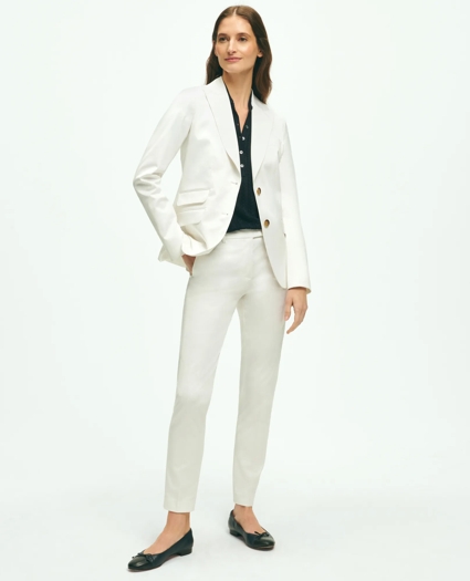 Peak Lapel Cotton Sateen Jacket, image 4