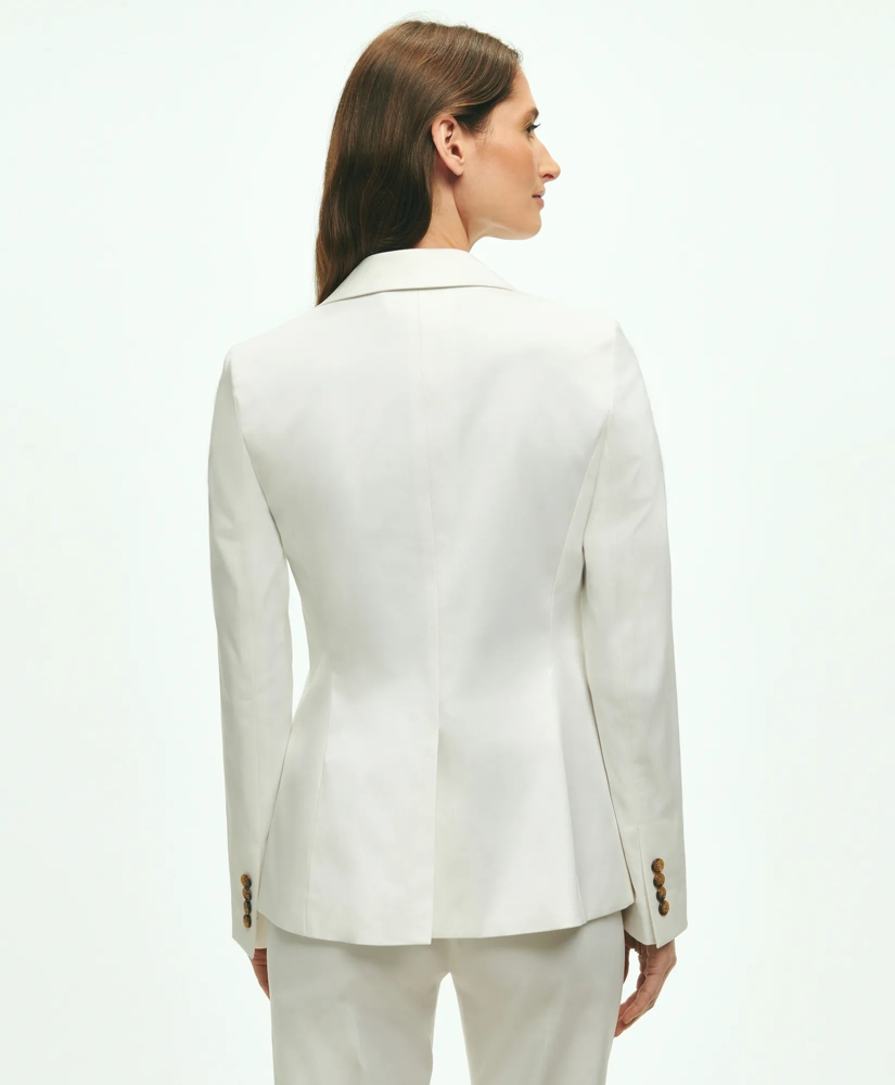 Peak Lapel Cotton Sateen Jacket, image 6