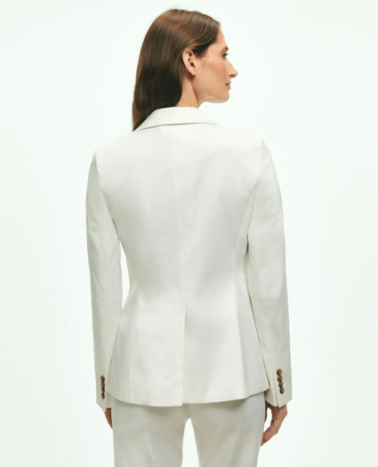 Peak Lapel Cotton Sateen Jacket, image 6