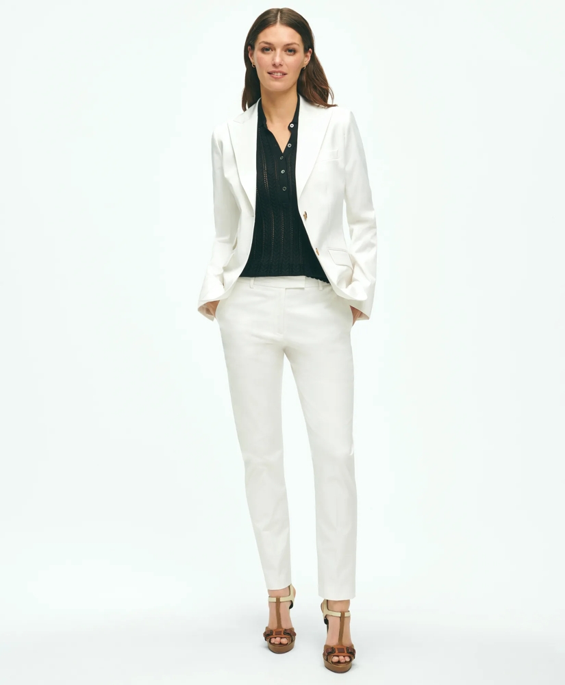 Peak Lapel Cotton Sateen Jacket, image 10