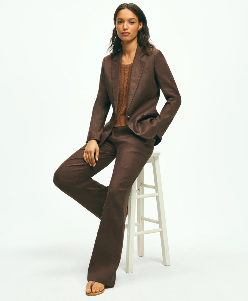 Linen One-Button Jacket, image 3
