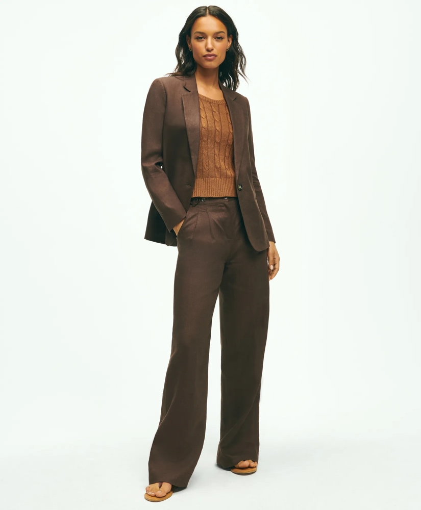 Linen One-Button Jacket, image 5