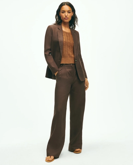 Linen One-Button Jacket, image 5