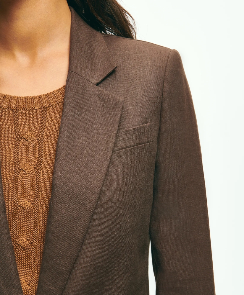 Linen One-Button Jacket, image 8
