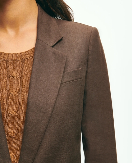 Linen One-Button Jacket, image 8