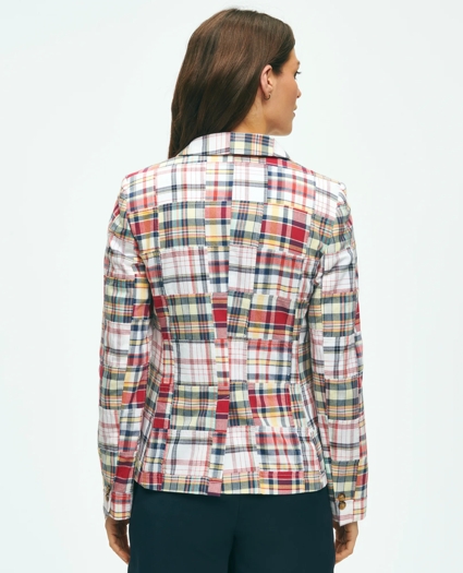 Relaxed Madras Patchwork Jacket In Cotton Relaxed Madras Patchwork Jacket In Cotton