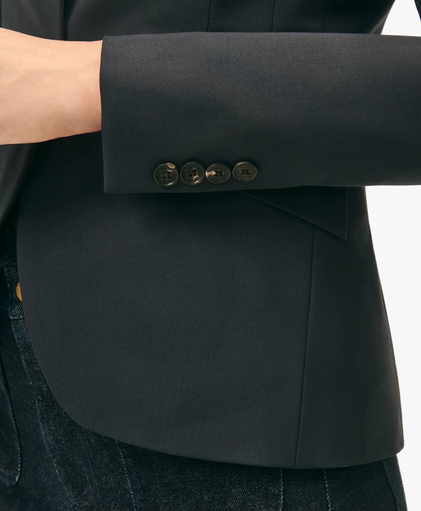 The Essentials Stand Collar Jacket in Wool Blend, image 6