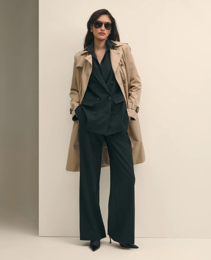 The Essentials Double-Breasted Peak Lapel Jacket in Wool Blend, image 2
