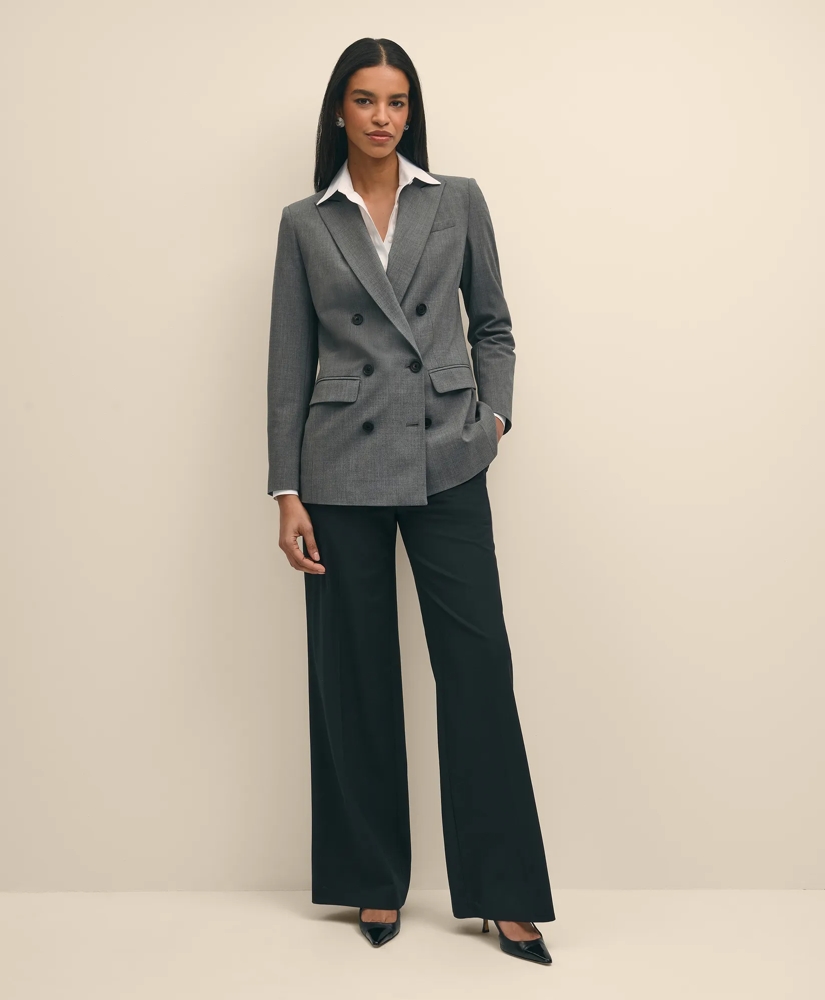 Women's The Essentials Double-Breasted Peak Lapel Jacket in Women's The Essentials Double-Breasted Peak Lapel Jacket in