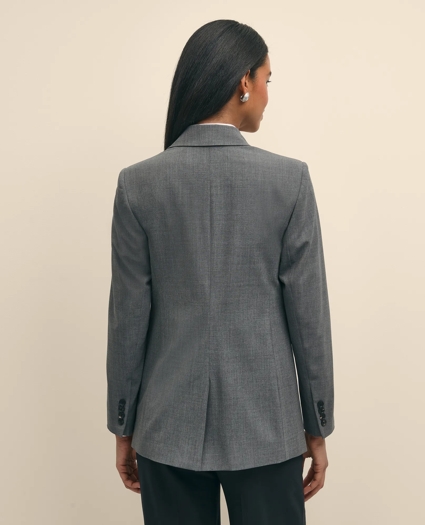 The Essentials Double-Breasted Peak Lapel Jacket in Wool Blend, image 5