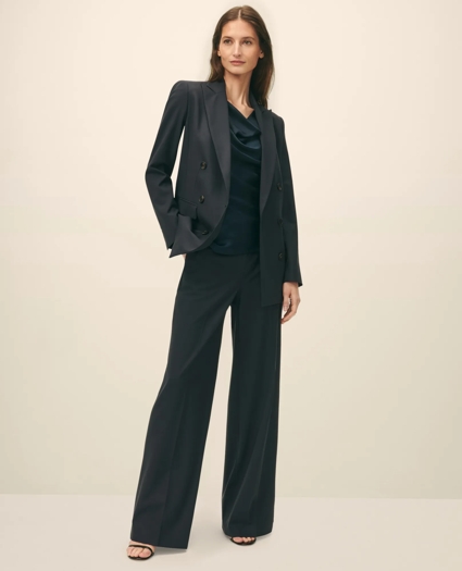 The Essentials Double-Breasted Peak Lapel Jacket in Wool Blend, image 4