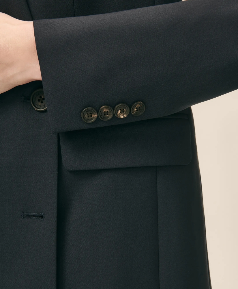 The Essentials Double-Breasted Peak Lapel Jacket in Wool Blend, image 5