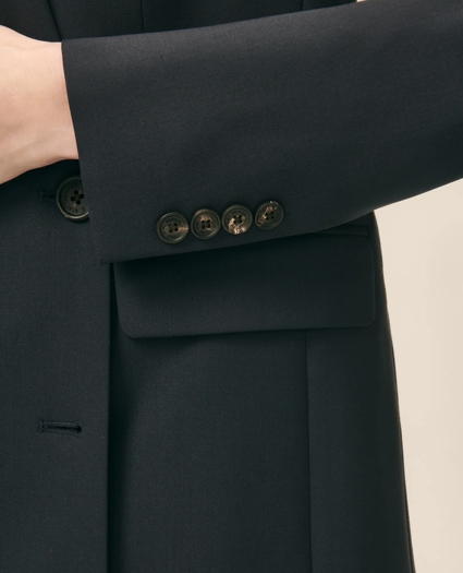 The Essentials Double-Breasted Peak Lapel Jacket in Wool Blend, image 5