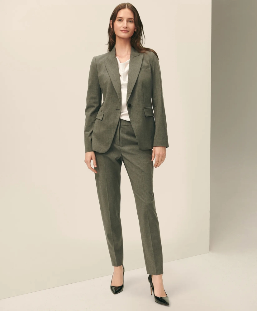 The Essentials Single-Breasted Peak Lapel in Wool Blend, image 1