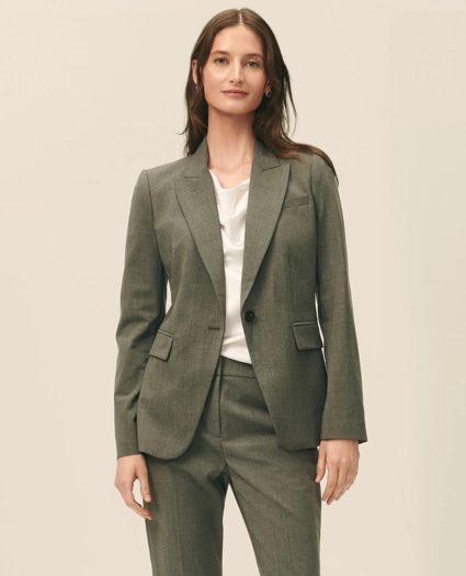 The Essentials Single-Breasted Peak Lapel in Wool Blend, image 3