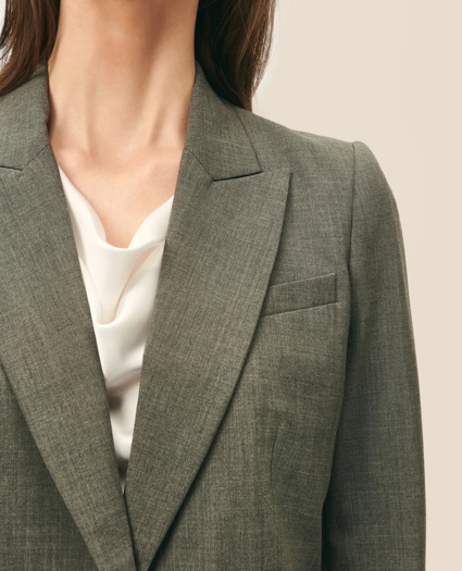 The Essentials Single-Breasted Peak Lapel in Wool Blend, image 6