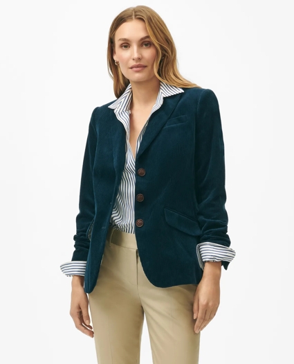 Peak Lapel Jacket in Corduroy Cotton, image 5