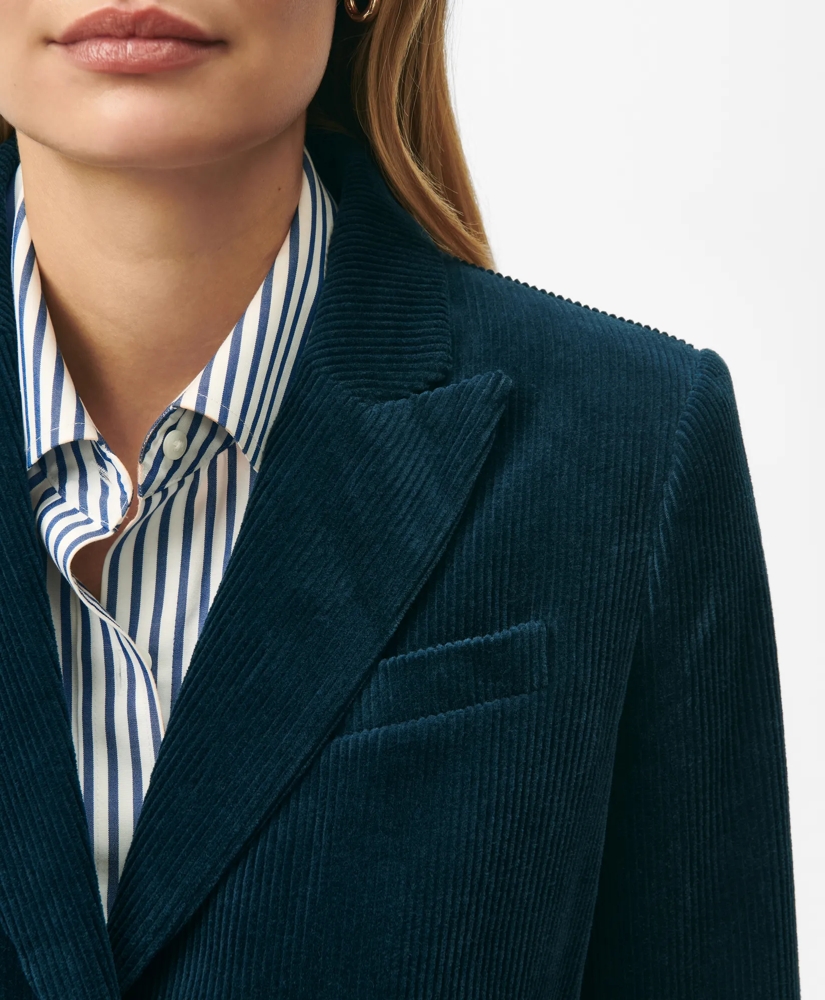 Peak Lapel Jacket in Corduroy Cotton, image 3