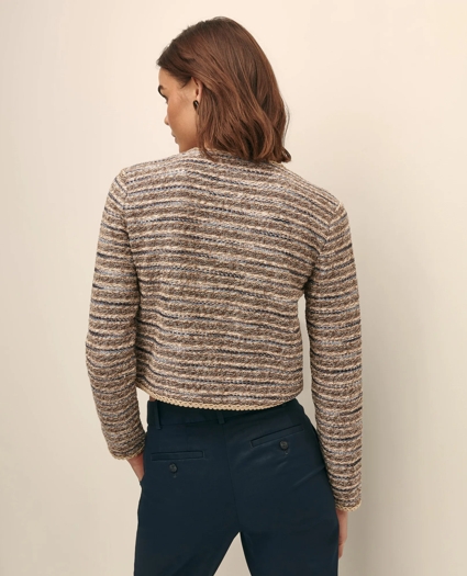 Women's Cropped Boucle Knit Lady Jacket | Brooks Brothers Women's Cropped Boucle Knit Lady Jacket | Brooks Brothers
