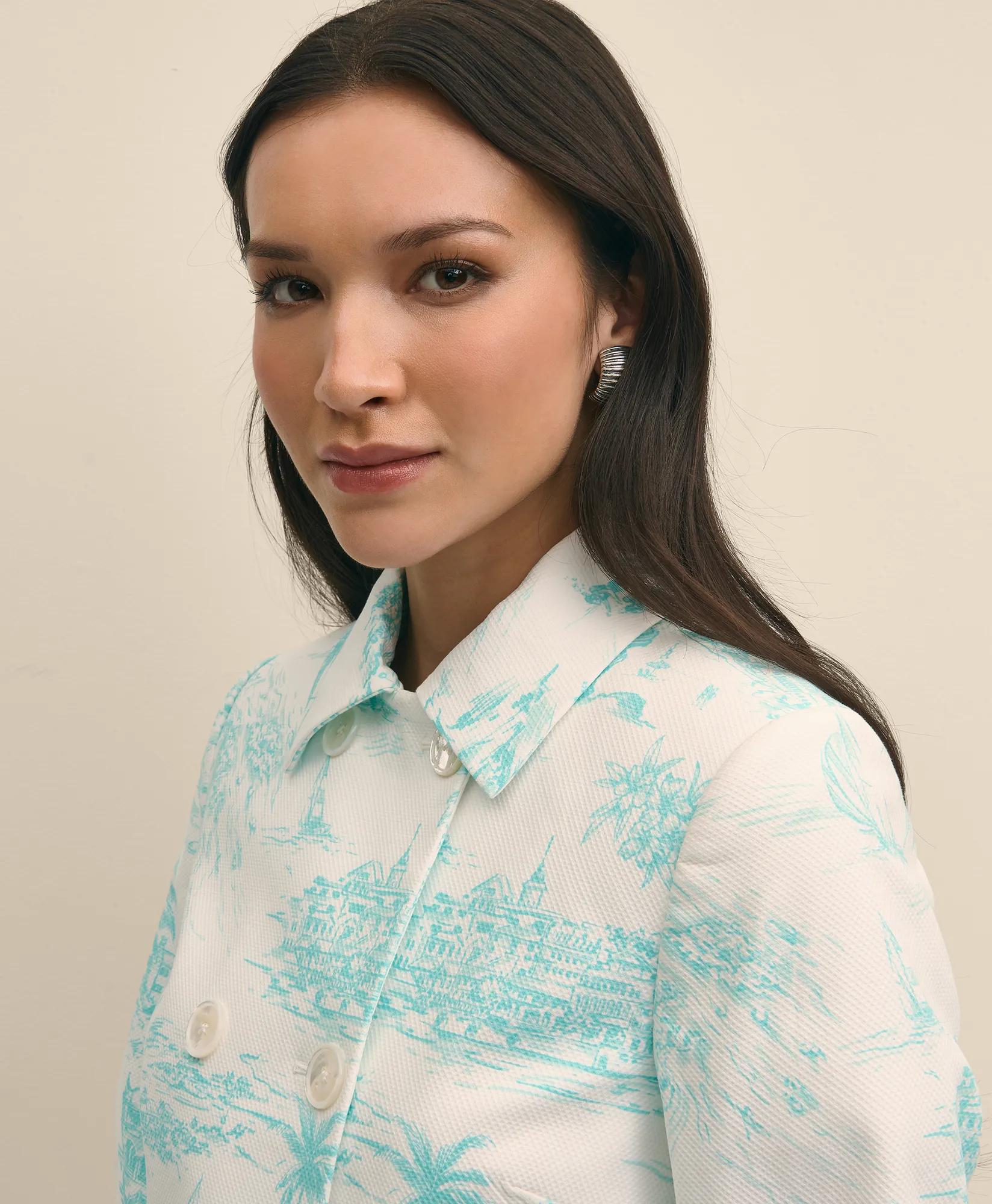 Cotton Dobby Bermuda Toile Jacket