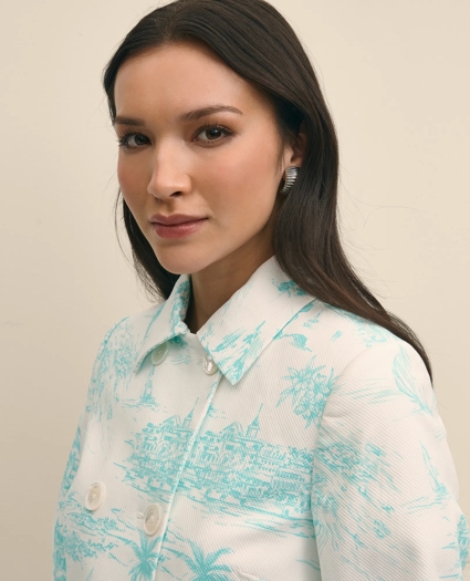 Cotton Dobby Bermuda Toile Jacket, image 2