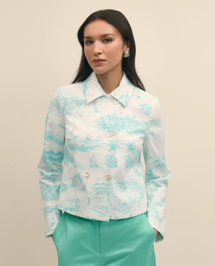 Cotton Dobby Bermuda Toile Jacket, image 4