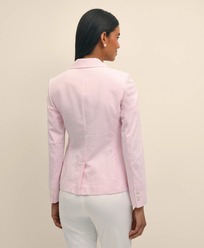 Cotton Blend Seersucker Jacket, image 5