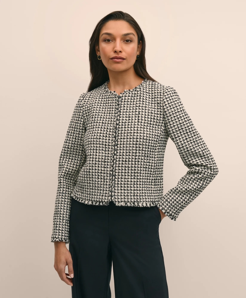 Boucle Zip-Front Jacket, image 3