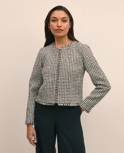 Boucle Zip-Front Jacket, image 3