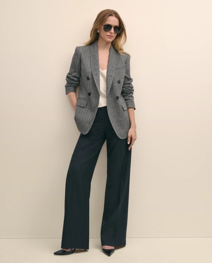 Wool-Blend Double-Breasted Herringbone Jacket, image 2
