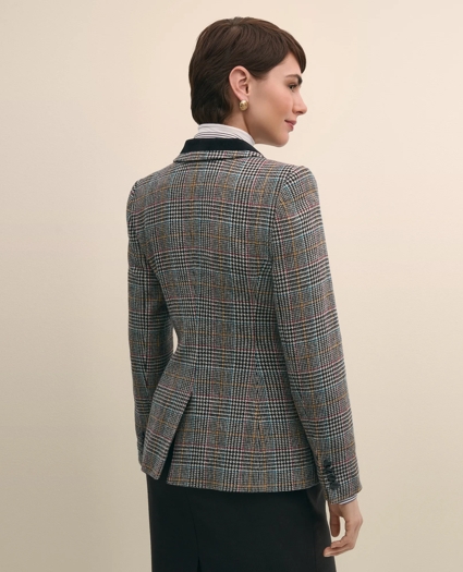 Plaid Shetland Wool Riding Jacket, image 4