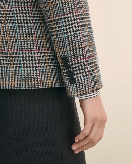Plaid Shetland Wool Riding Jacket, image 5