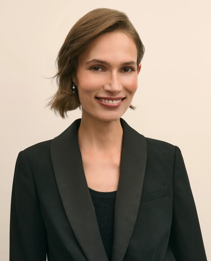 Crepe Shawl-Collar Dinner Jacket, image 3